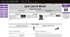 Desktop Screenshot of ljusljudmusik.se