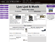 Tablet Screenshot of ljusljudmusik.se